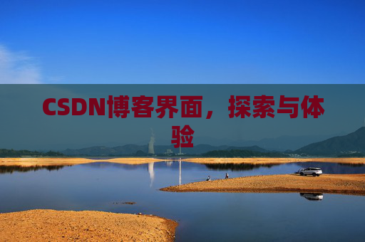 CSDN博客界面，探索与体验